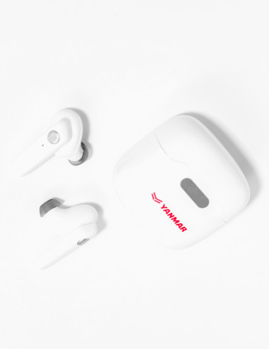White TWS headphones