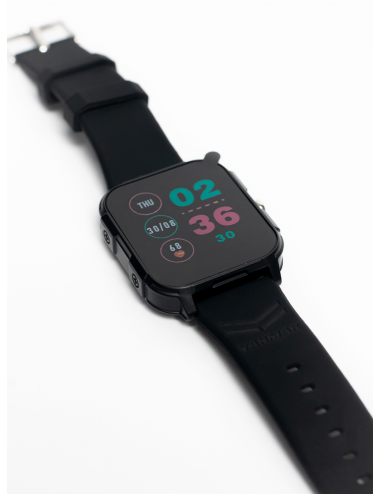 Black connected watch