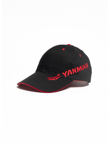 Black and red cap