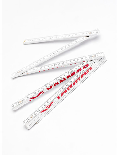 White folding ruler -...